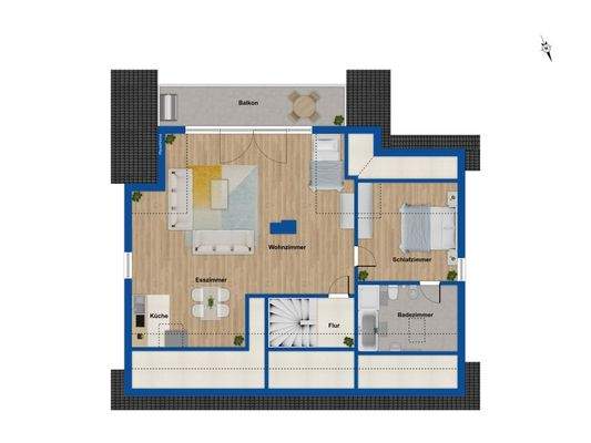 Grundriss - Dachgeschoss