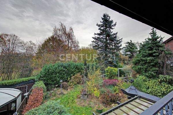 Blick von der Loggia ins Grüne