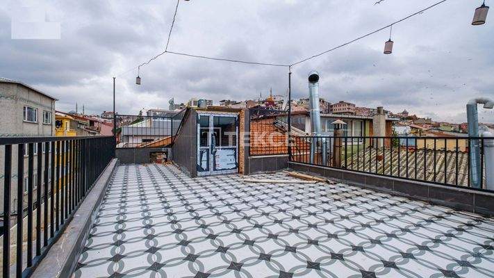 Sea View Cafe on a Busy Street in Istanbul Fatih Balat