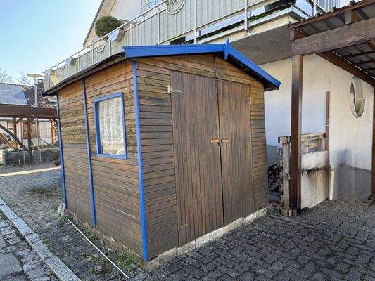 Gartenhaus für Fahrräder, Brennholz etc. 
