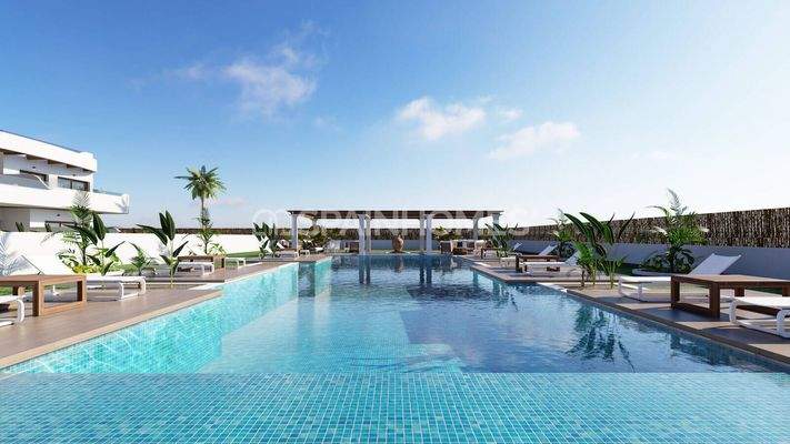 Stylish Golf Apartments in a Complex with Pool in Los Alcázares