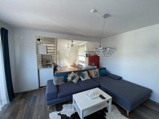 Wohn- Esszimmer m. Küchenzeile  Appartement EG