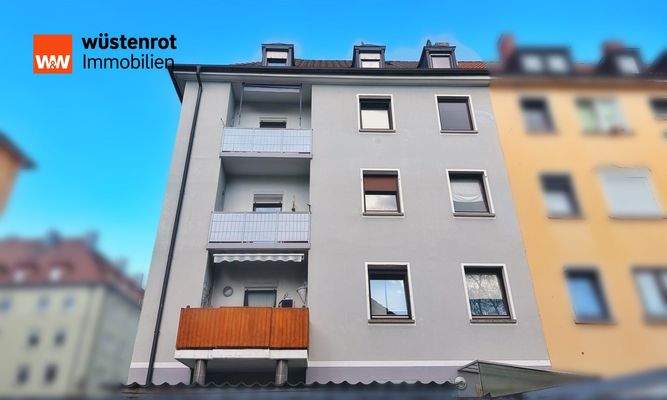 Ansicht Mehrfamilienhaus Balkone