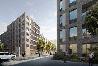 Moderne Wohngebäude im Freien