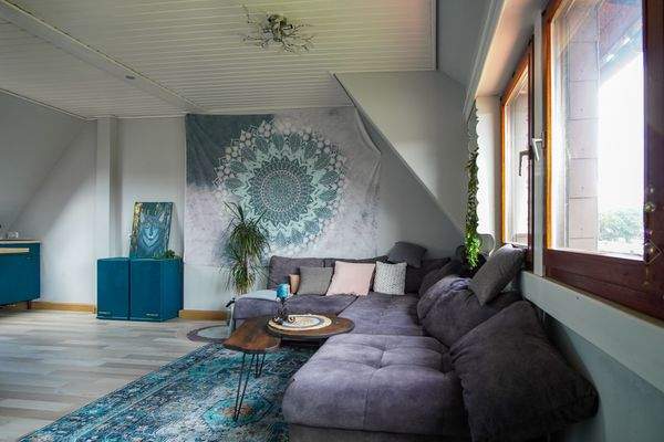 Wohnzimmer mit Kochnische