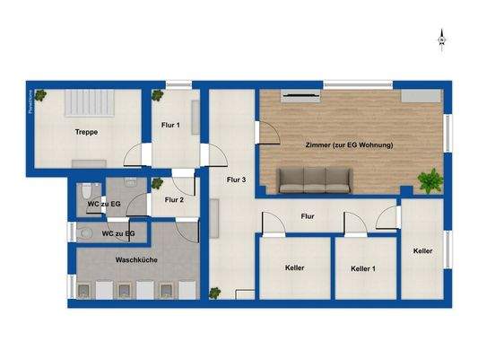 Grundriss UG Haus 148