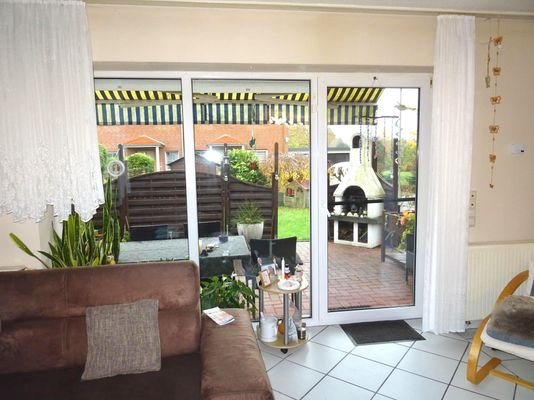 Blick auf die Terrasse