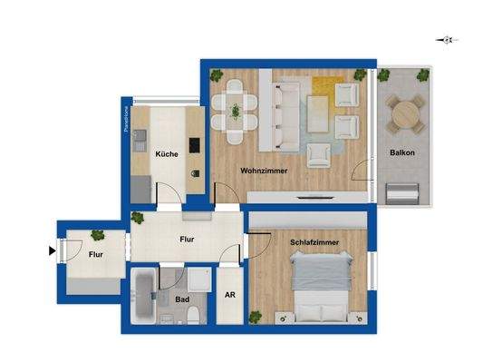 Grundriss 6. Obergeschoss