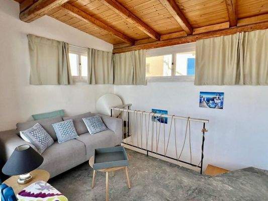 Kreta, Mochlos: Charmantes zweistöckiges Haus am Meer in Mochlos