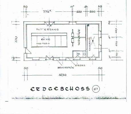 Nebengebäude Hs.-Nr. 13 Grundriss EG EG Stall