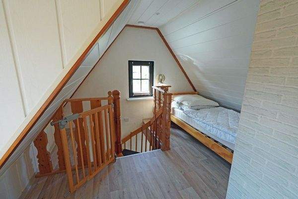 Ferienhaus Schlafbereich Einzelbett