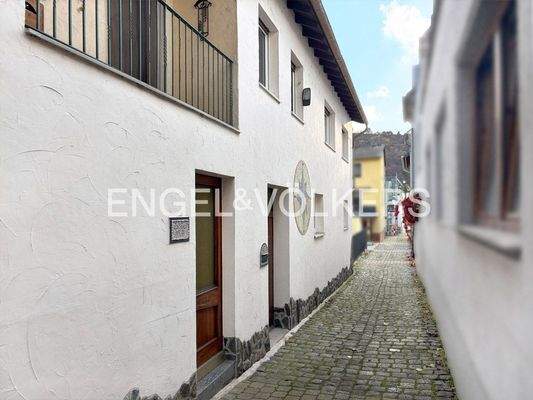 Weg zur Promenade und zum Rhein
