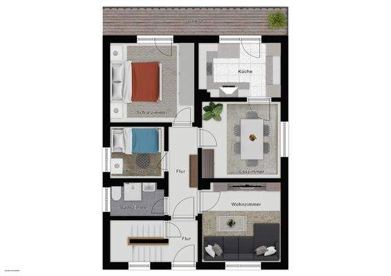 Haus Nr. 14 - Erdgeschoss