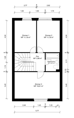 Grundriss - Obergeschoss