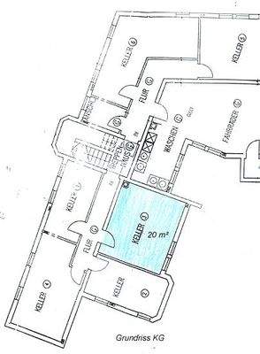 Grundriss Kellerraum