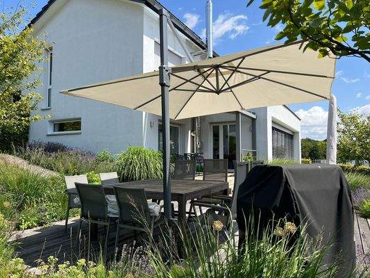 Blick auf die Terrassen