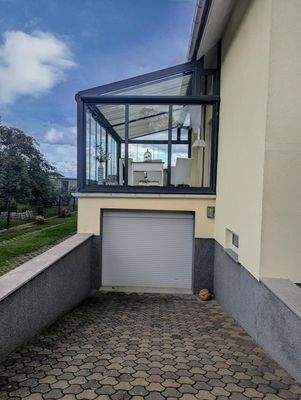 Sommergarten auf der Terrasse