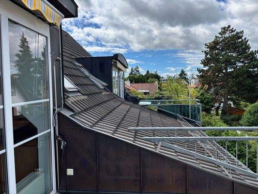 Auf der Dachterrasse