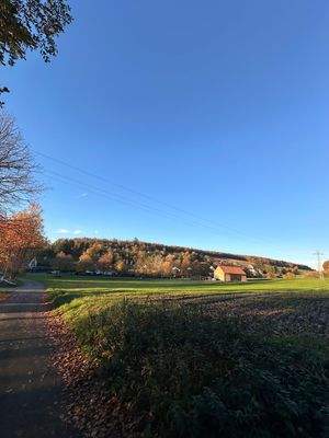 Blick auf die Wohnsiedlung