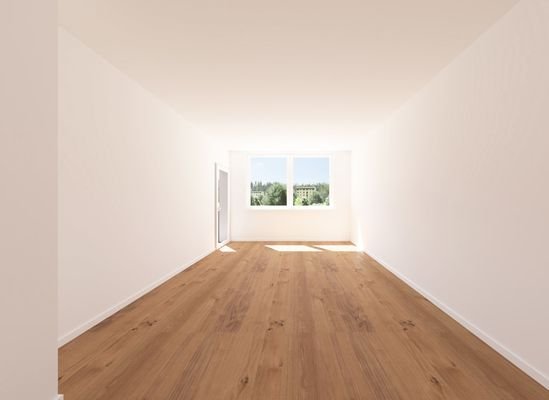 Visualisierung Wohnraum leer