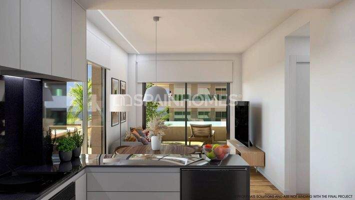 Sea-Accessible Flats in a Modern Project in La Marina Alicante