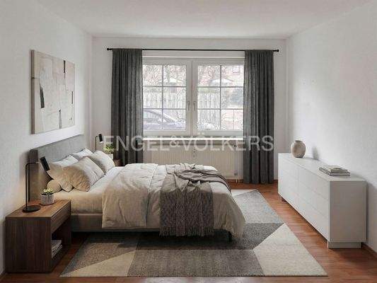 Einrichtungsbeispiel Schlafzimmer (KI-optimiert)