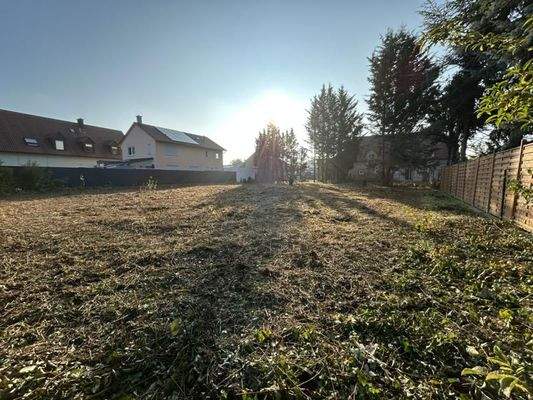 Blick auf das Grundstück 2