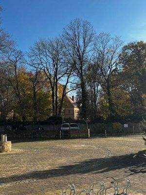 Blick zum Schloss Pomßen