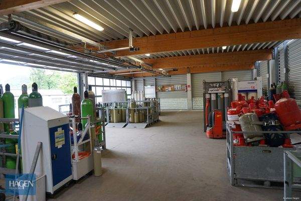 Gaslager mit Genehmigung