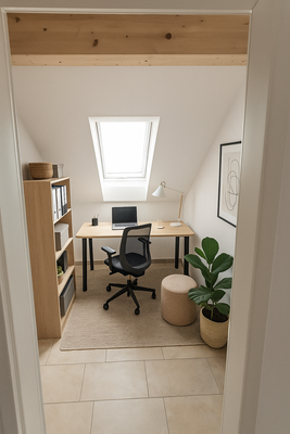 Abstellraum bzw. Büro (Einrichtung mit KI generier