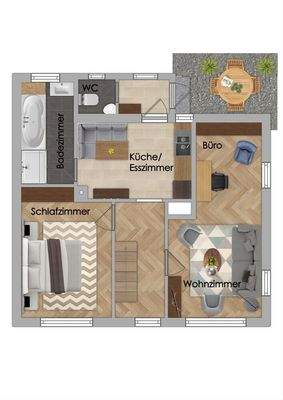 Grundriss 1. Obergeschoss