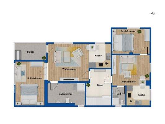 Grundriss Obergeschoss