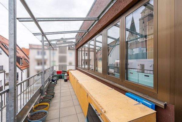 Balkon überdacht im 3. OG