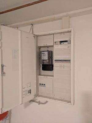 Stromverteiler im  Keller