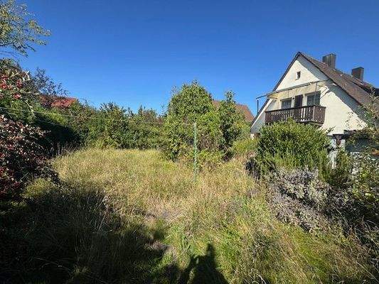 Rückseite mit Garten