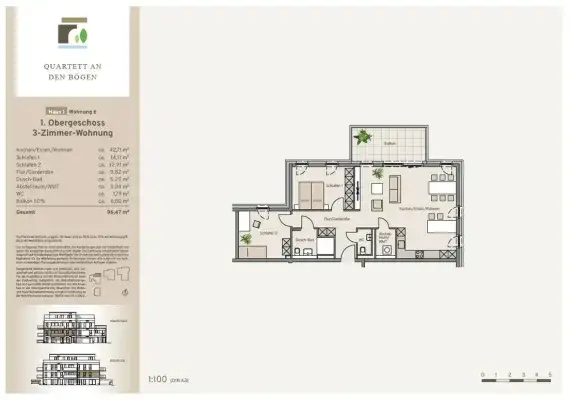 Haus 1 - Wohnung 6 - Kaufpreis 459.900 €