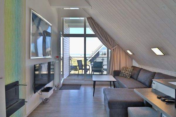 Wohnbereich Blick zur Ostsee