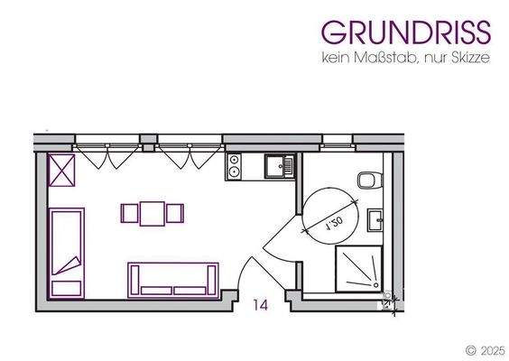 Grundriss Wohnung 14