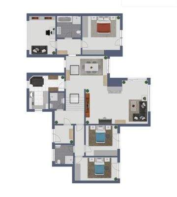 Wohnfläche im Erdgeschoss