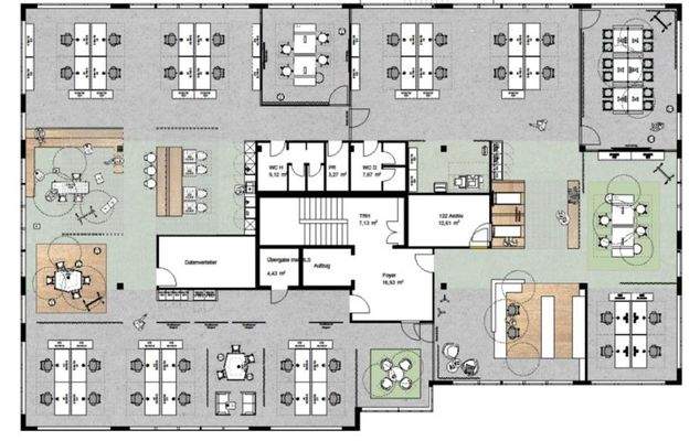 1. OG Open Space Grundriss