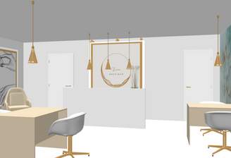 Gestaltungsvorschlag Beauty-Salon Ansicht 