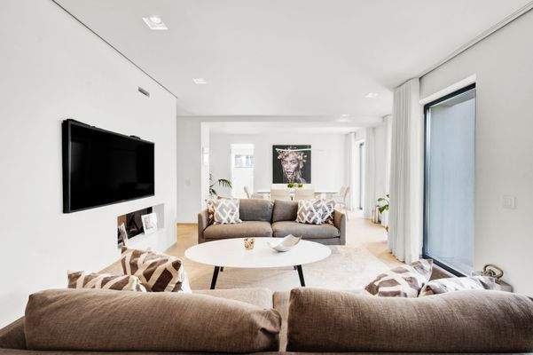 Living area in apartment in Portals Nous