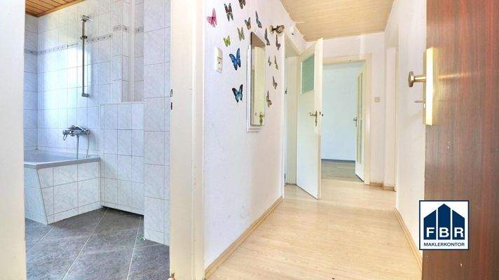 Zentral abgehende Zimmer