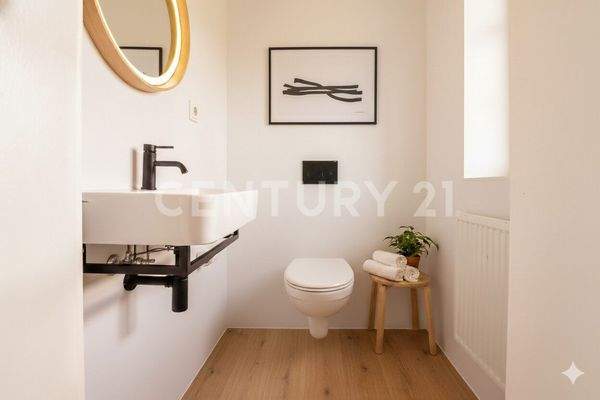 Gäste- WC im Erdgeschoss visualisiert