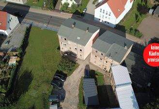 Luftbild Grundstück mit Häusern