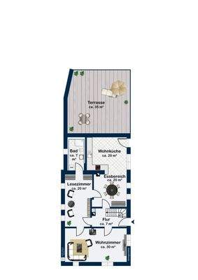 Erdgeschoss Haupthaus