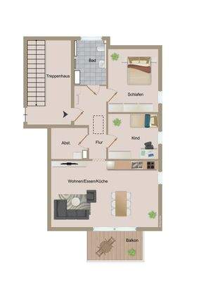 Grundriss Erdgeschoss links