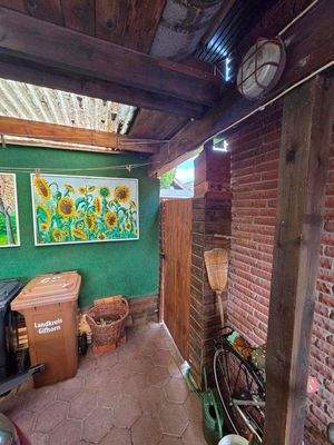 Zugang vom Caport zum Gartenhaus