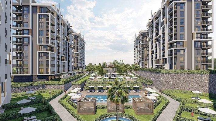 Apartments in a Complex with Rich Facilities in Alanya