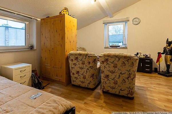 Schlaf- und Wohnbereich OG-Apartment